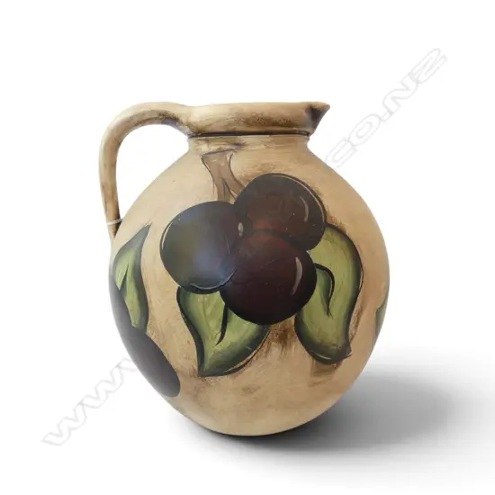LARGE HAND PAINTED JELLICOE ARTS POTTERY JUG H350MM