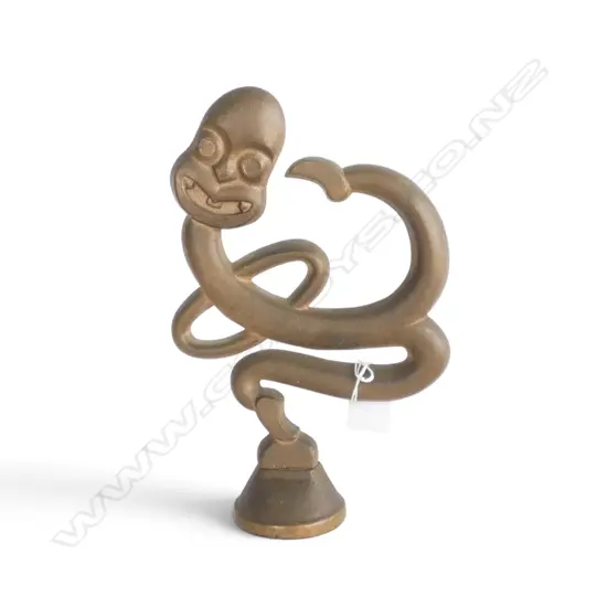 BRASS TANIWHA ORNAMENT H.240mm