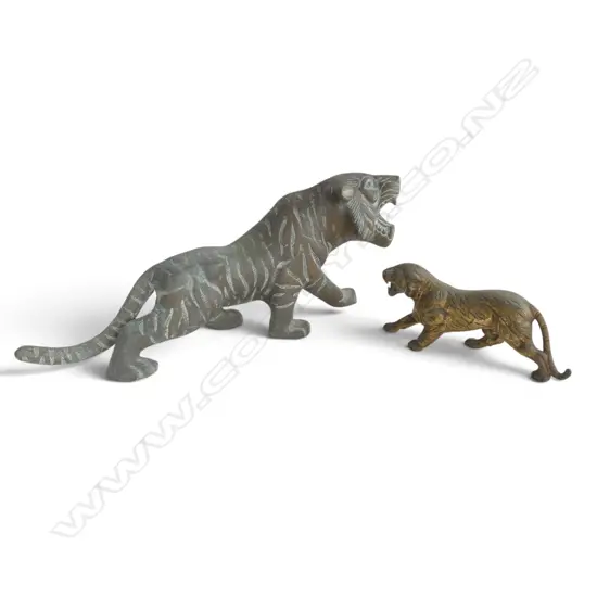 2 BRASS TIGERS L.430mm, 200mm