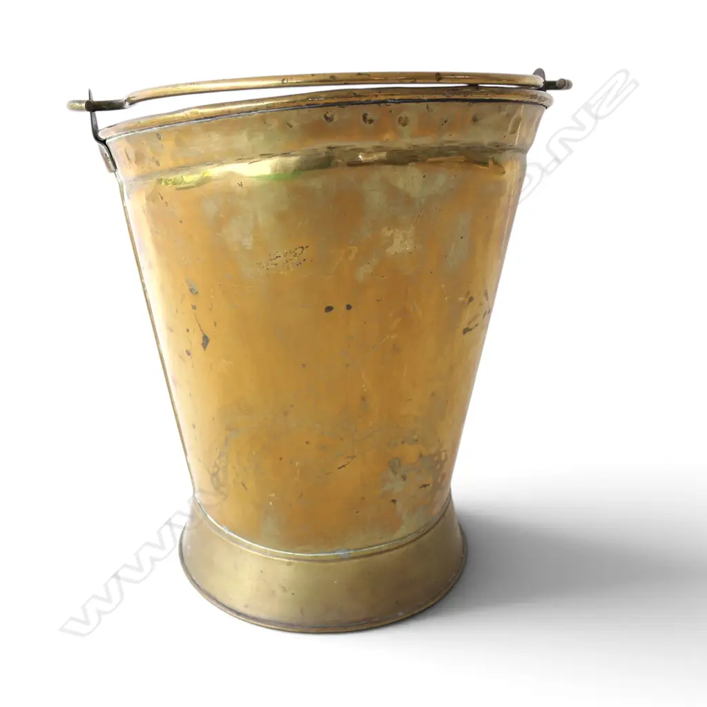 BRASS COAL SCUTTLE, H.350mm L.250mm Image 1++