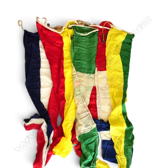 6 NAUTICAL LINEN FLAGS