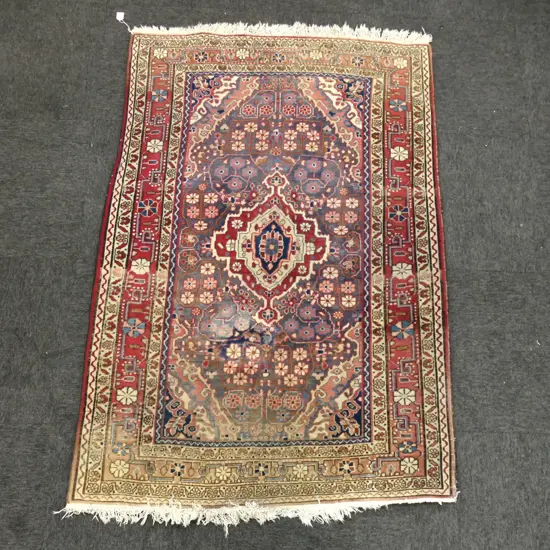 HAND KNOTTED WOOL PILE RUG 1580x1080mm