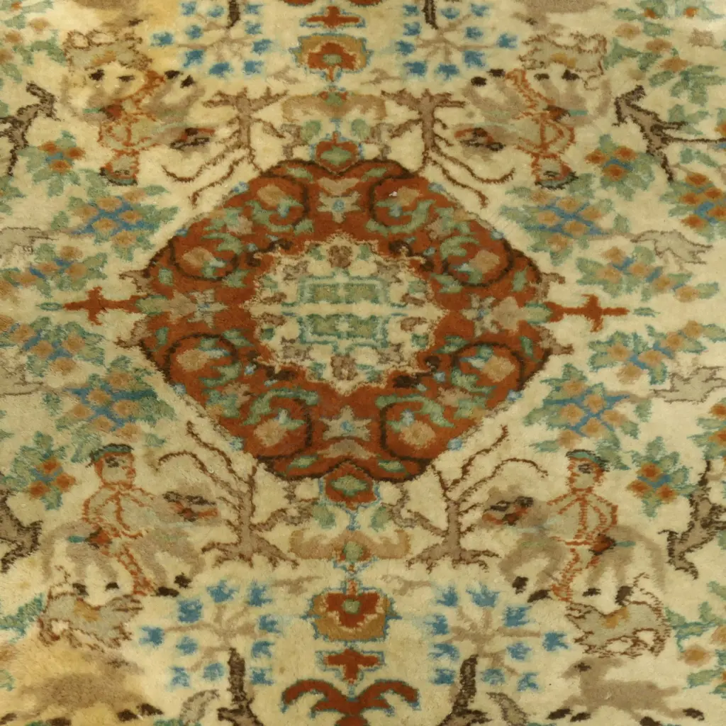 HAND KNOTTED WOOL PILE RUG 1830x1220mm Image 1++