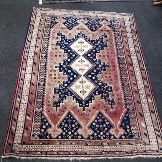 AFSHAR HAND KNOTTED ALL WOOL RUG 2080x1540mm