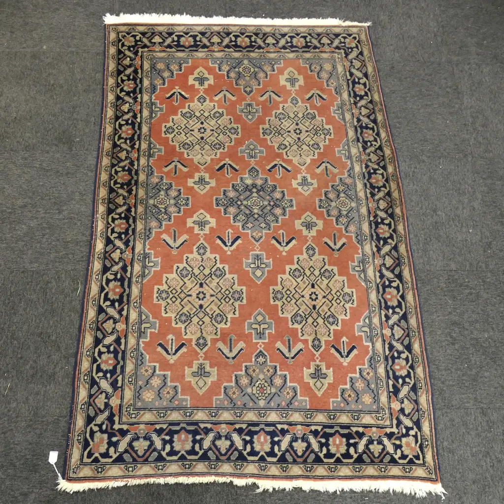 HAND KNOTTED WOOL PILE RUG 1880x1200mm Image 1++