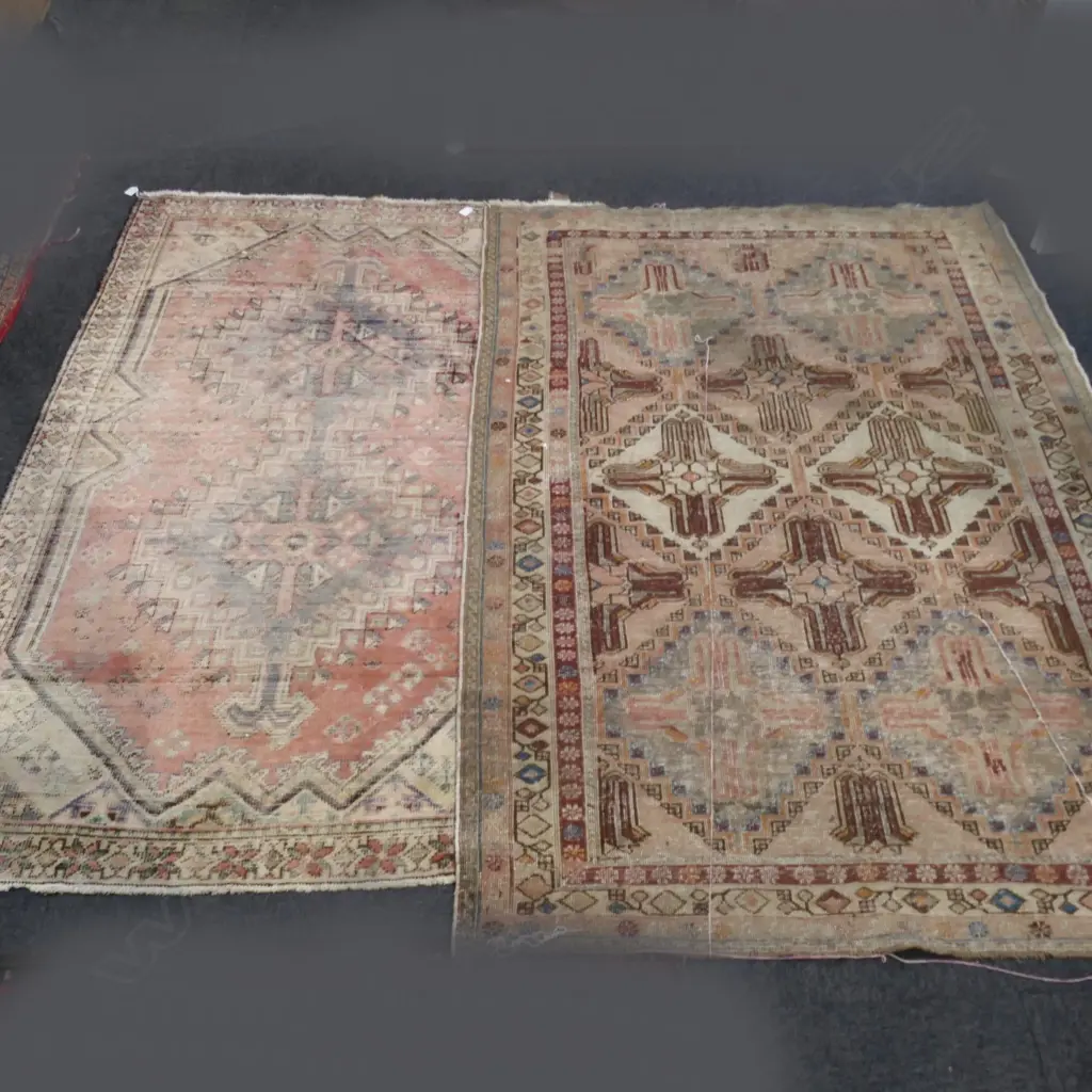 2 HAND KNOTTED RUGS faults 2000x1260 & 2080x1400mm Image 1++
