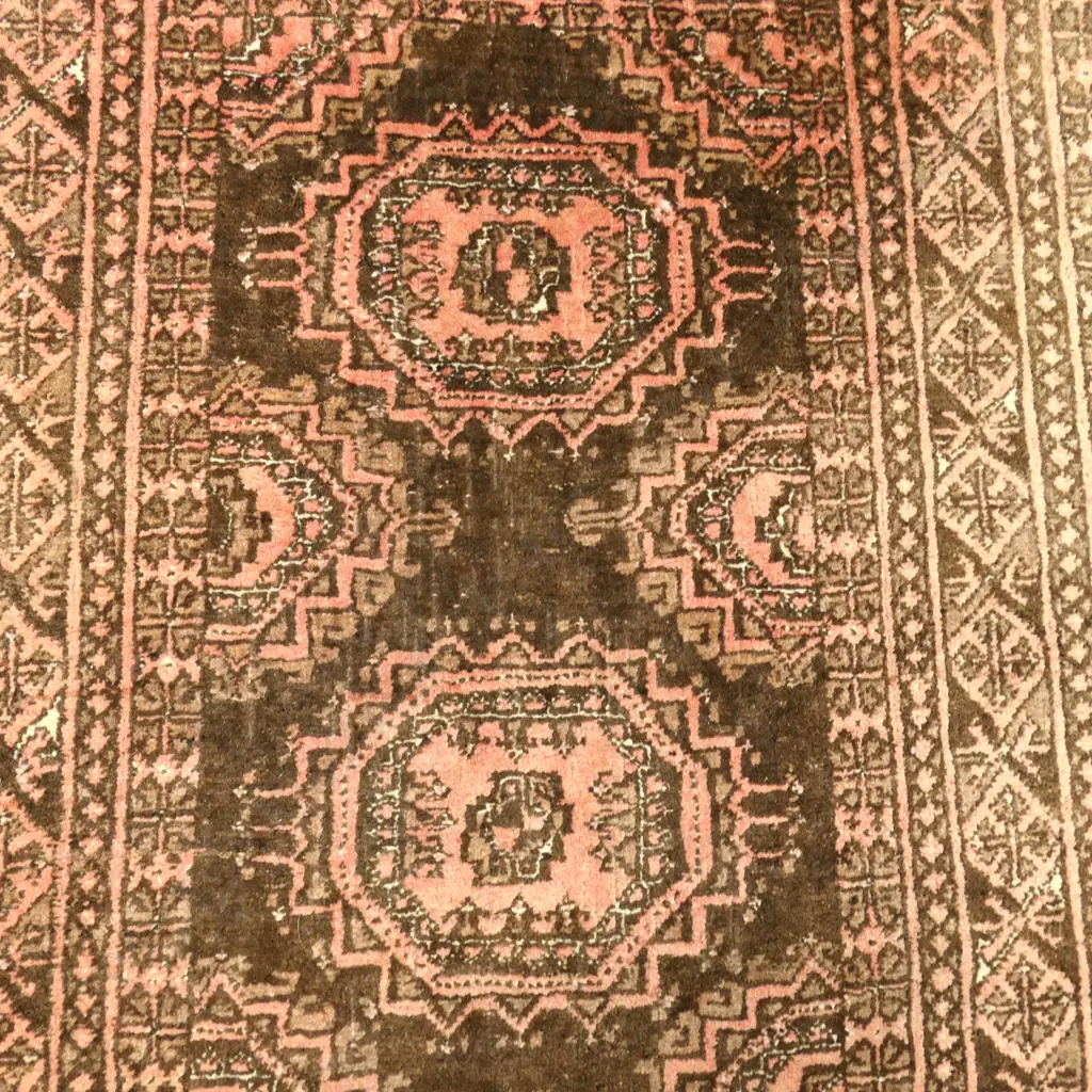 HAND KNOTTED ALL WOOL RUG 1190x820mm Image 1++