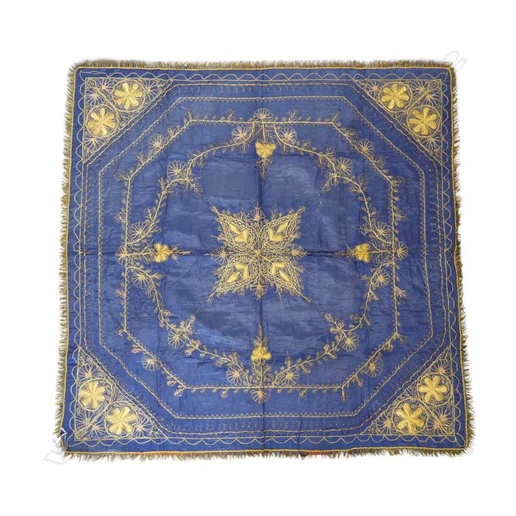 ANTIQUE GILT EMBROIDERED COVER 1150 X 1150mm Image 1++