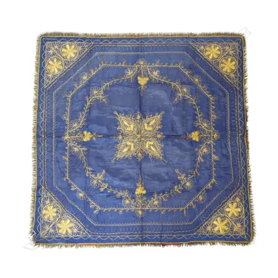 ANTIQUE GILT EMBROIDERED COVER 1150 X 1150mm