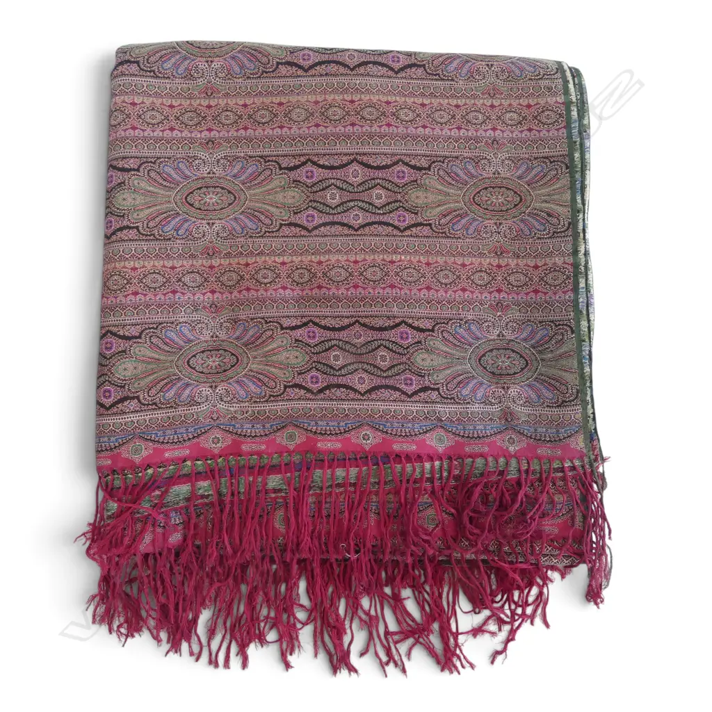 VICTORIAN KASHMIRI SHAWL/COVER 1700 X 2300mm Image 1++