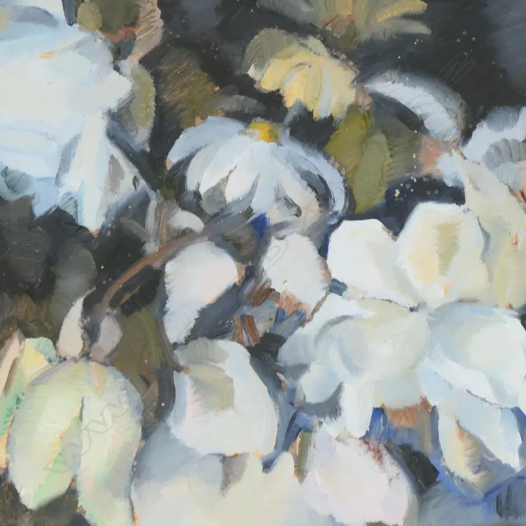 JACK CRIPPEN, FLORAL STILL LIFE, OIL, 415x325mm Image 1++