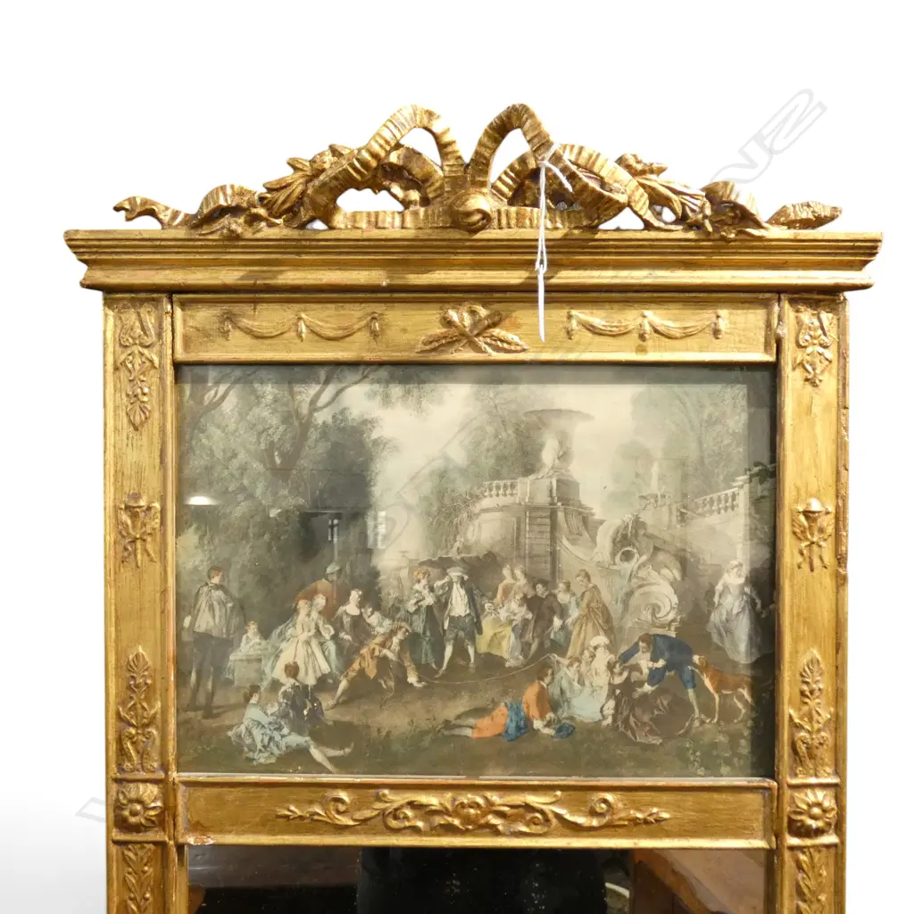 ANTIQUE FRENCH WALL MIRROR  H1210. W 440mm Image 1++