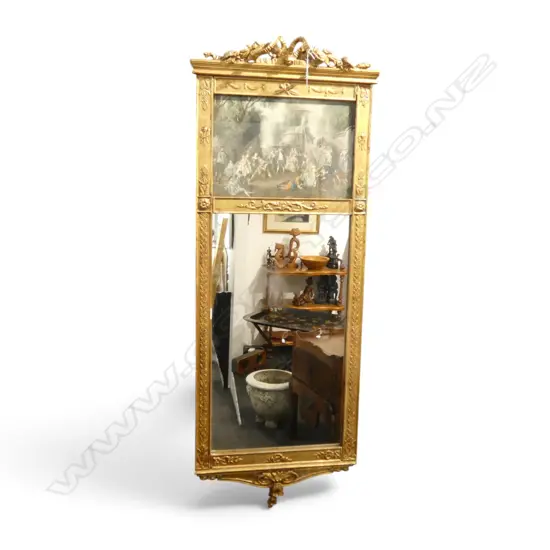 ANTIQUE FRENCH WALL MIRROR  H1210. W 440mm