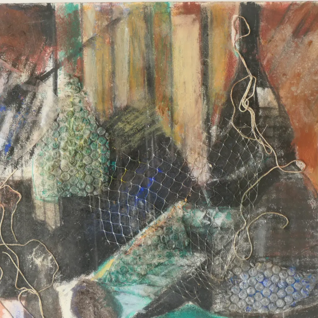 ELIZABETH SHEARMAN, MIXED MEDIA STILL LIFE, 400x600mm Image 1++