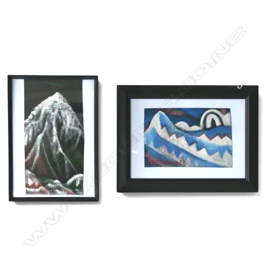 DEAN BUCHANAN, 2 OILS ON CANVAS, ONE SIGNED, 145x220mm