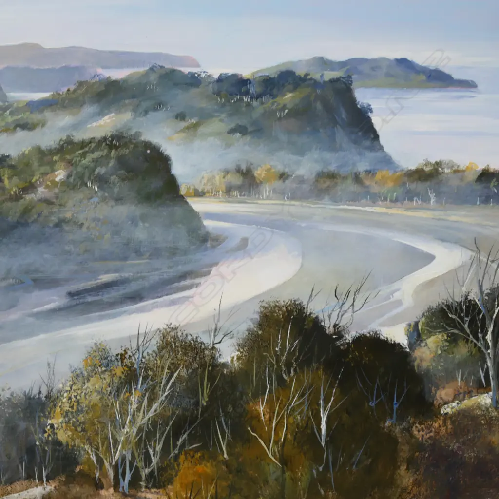 LANCE O'GORMAN 'TRANQUIL WATERS WENDERHOLM' OIL ON BOARD 600x730mm Image 1++