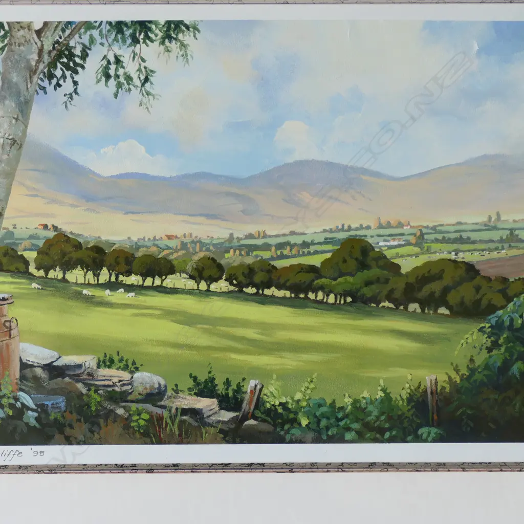 ROY CUNLIFFE, WELSH COUNTRYSIDE, OIL, 300x460mm Image 1++