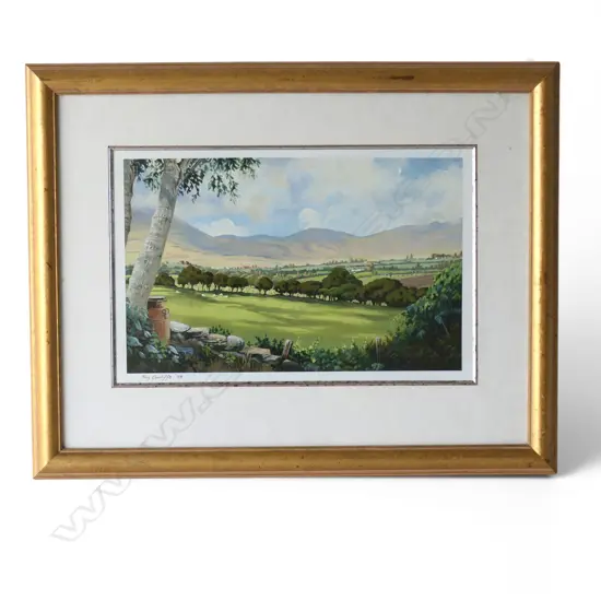 ROY CUNLIFFE, WELSH COUNTRYSIDE, OIL, 300x460mm