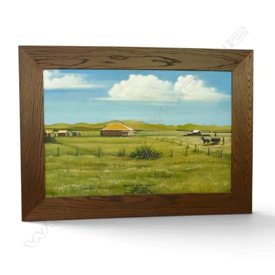 GEORGE TAYLOR, KAWAI HATUMA CENTRAL HAWKES BAY, OIL ON BOARD, 495x750mm