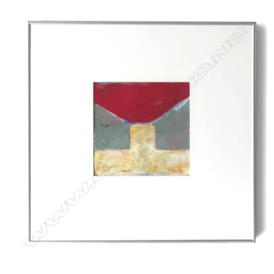 ABSTRACT ACRYLIC, SIGNED FOLEY '92 210x215mm