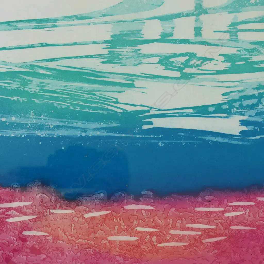 ELIZABETH STEINER, UNDERWATER II, AQUATINT, 310x355mm Image 1++