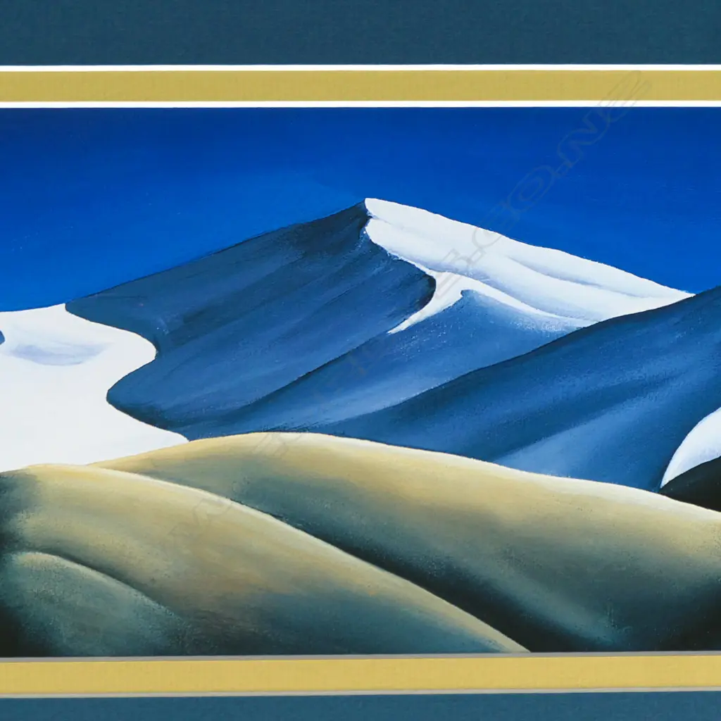DIANA ADAMS (NZ), FRAMED PANORAMIC PRINT "MOUNTAIN PANORAMA", 170 X 860MM Image 1++
