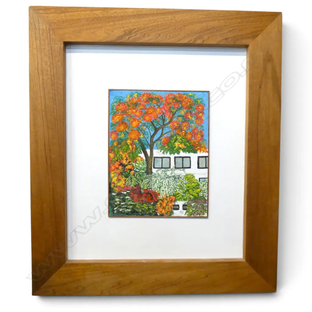 SIGNED ILLEGIBLY, UNTITLED, OIL ON BOARD, 510x410mm Image 1++