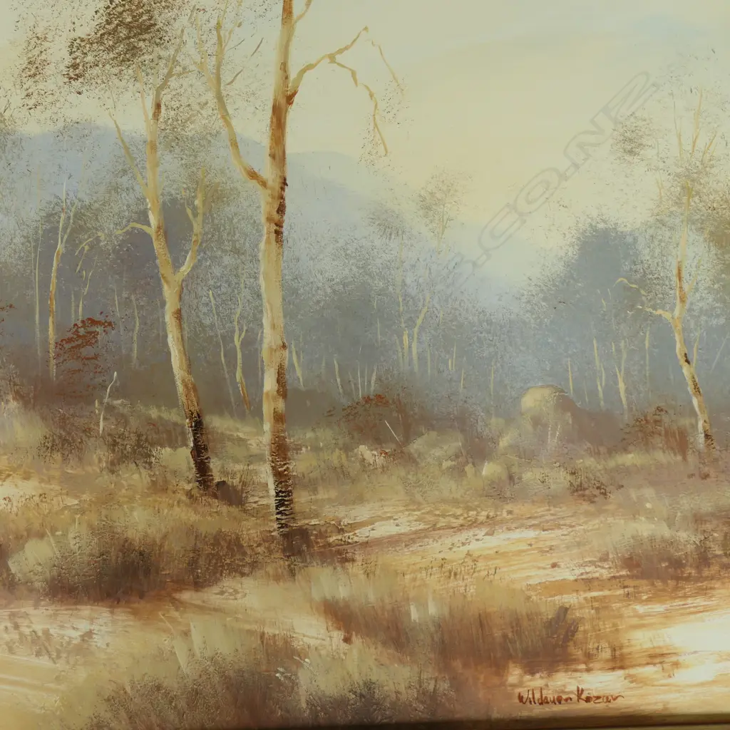 3 LANDSCAPE ARTWORKS INCL. TWO BY WILHEIM KOZEN, 660 X 950 MM, 600 X 700MM, 345 X 460MM Image 1++