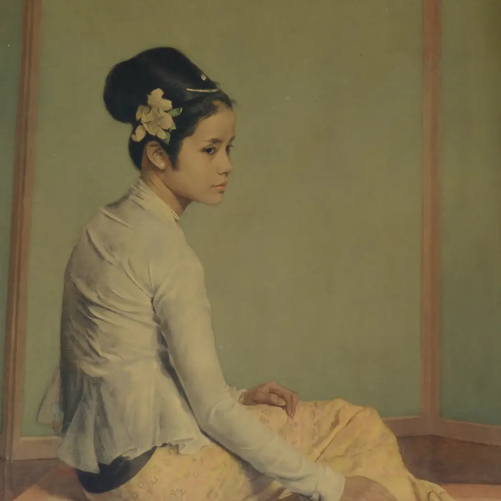 YELLOW TAMEIN & HER FIRST BALL DRESS - TWO PRINTS, 600 X 470MM (EACH) Image 1++