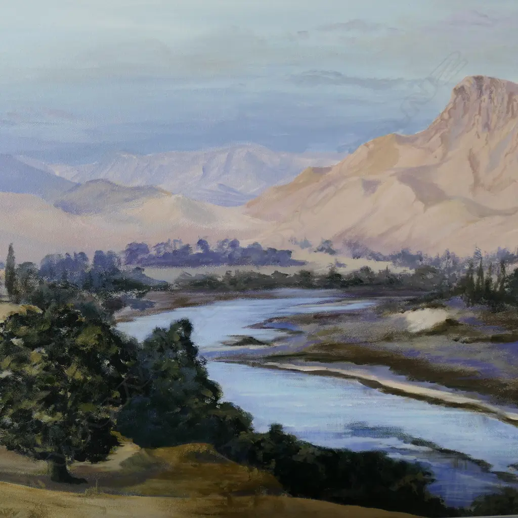 COLLEEN BEILLINE? 'MATARIKI', OIL ON CANVAS, SIGNED, 450 X 605MM + MUTAN? COCONUT PICKING, W/C, 330 X 260MM Image 1++