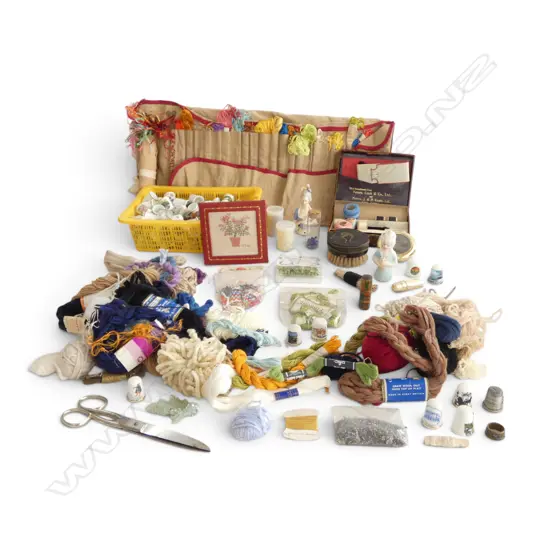 BOX OF ASST. SEWING PCES