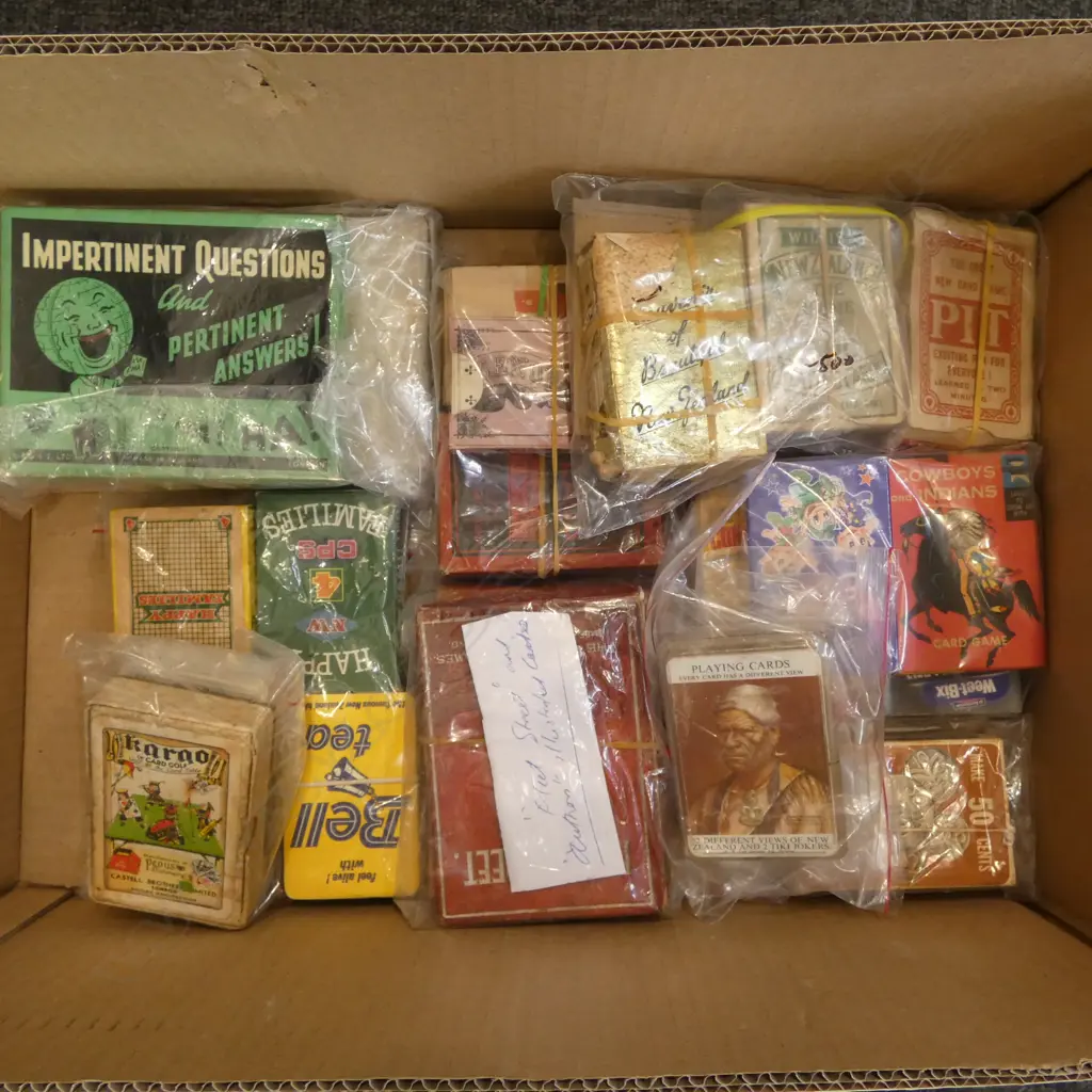COLLECTION OF VINTAGE CARD PACKS Incl. EARLY N.Z. Image 1++