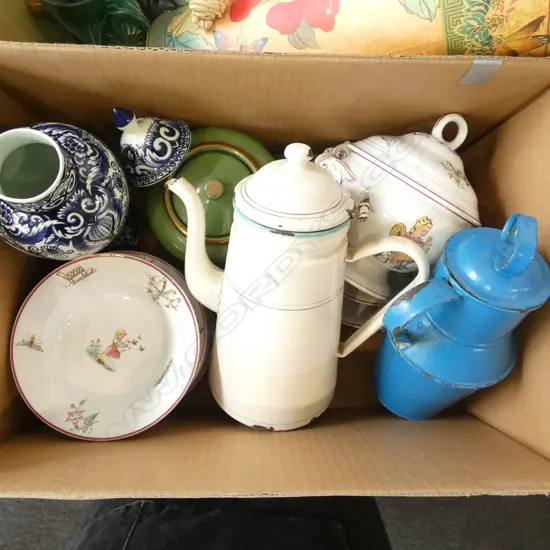 ANTIQUE CHILDS DINNER SET ETC