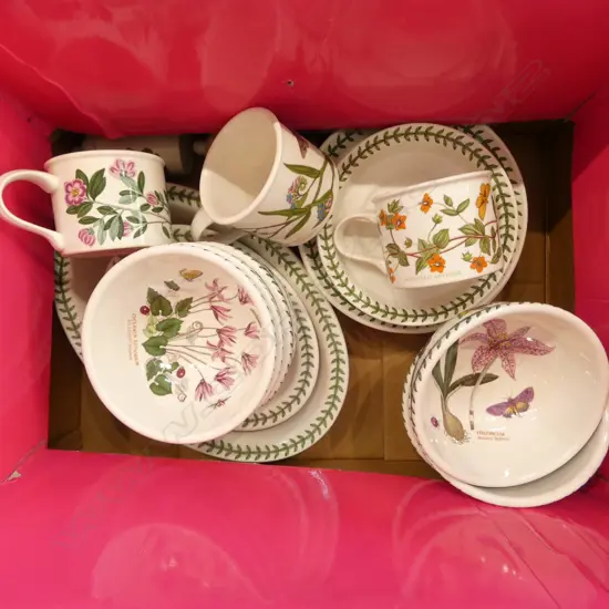 COLLECTION OF PORT MEIRION CHINA BOWLS PLATES CSS ETC
