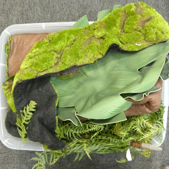 PLASTIC FAKE FERNS ETC