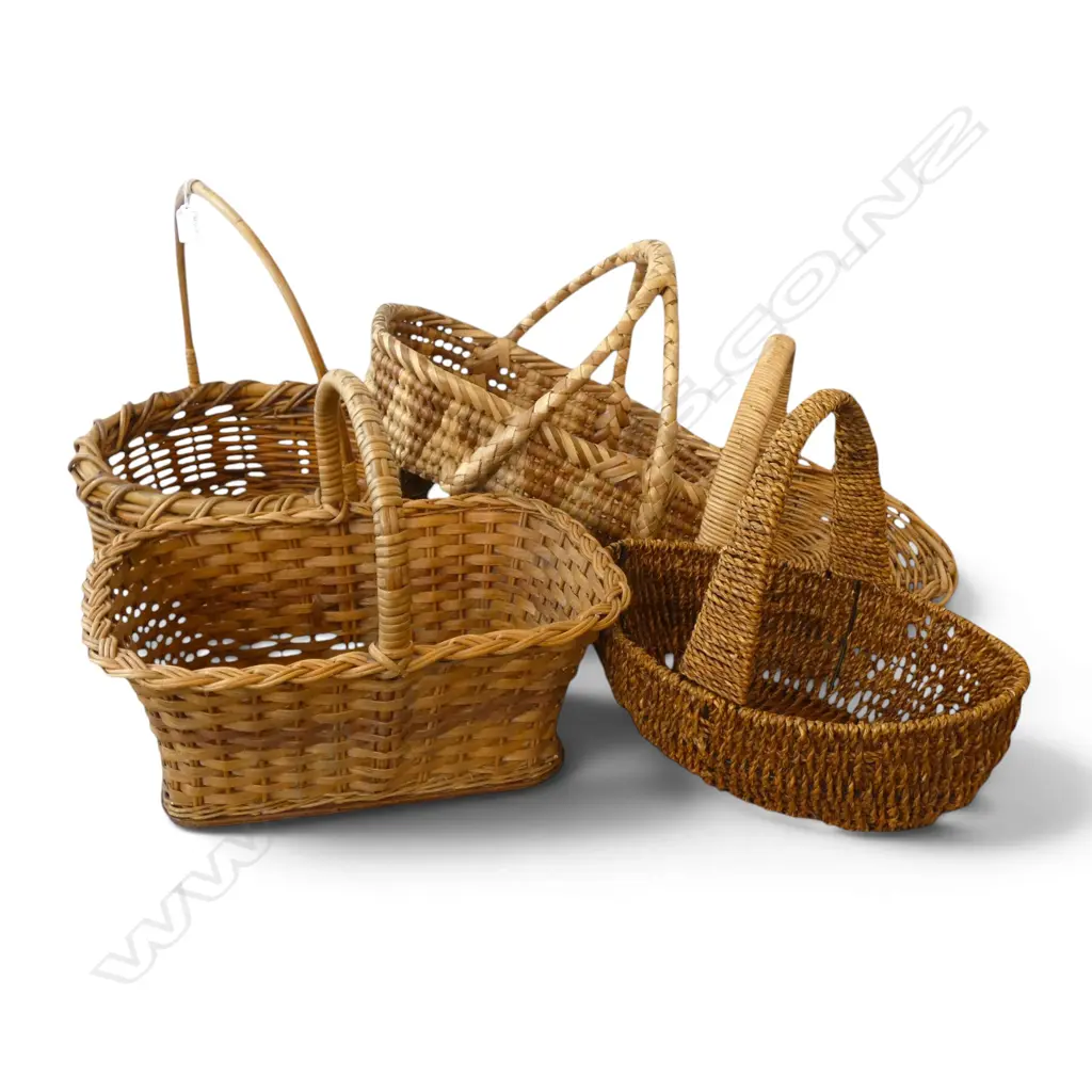 5 WOVEN BASKETS W.480mm Image 1++