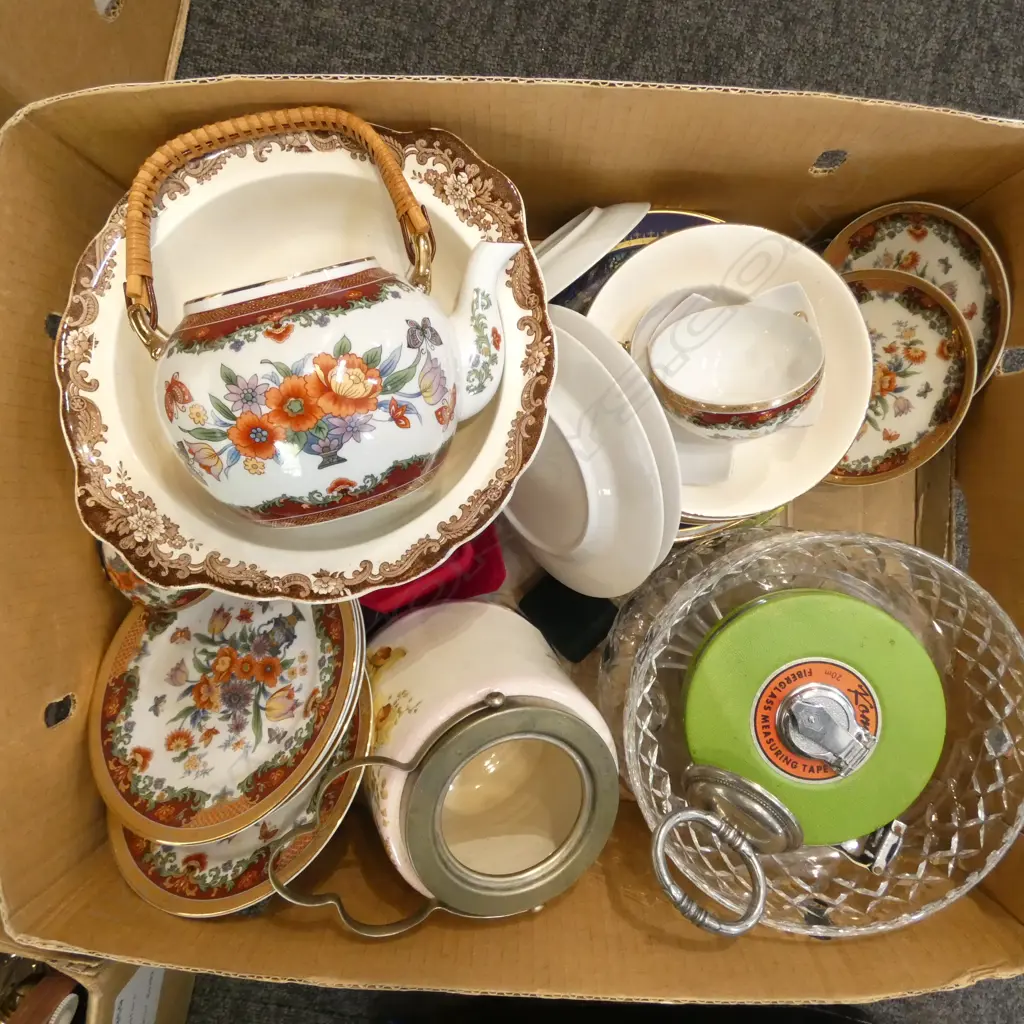 ASST. CHINA, DOULTON BOWL, BISCUIT BARREL ETC Image 1++