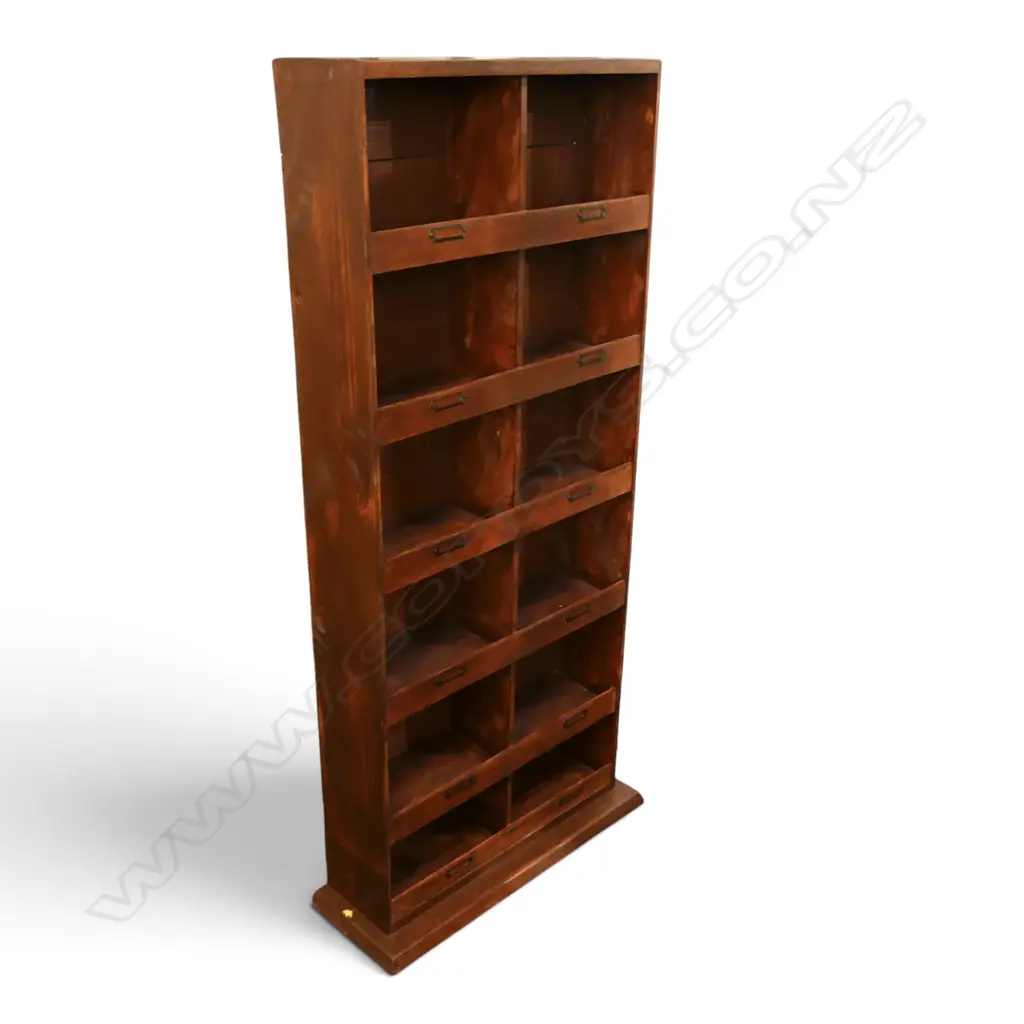 PIGEON HOLES. H.1220MM, W.510MM. Image 1++