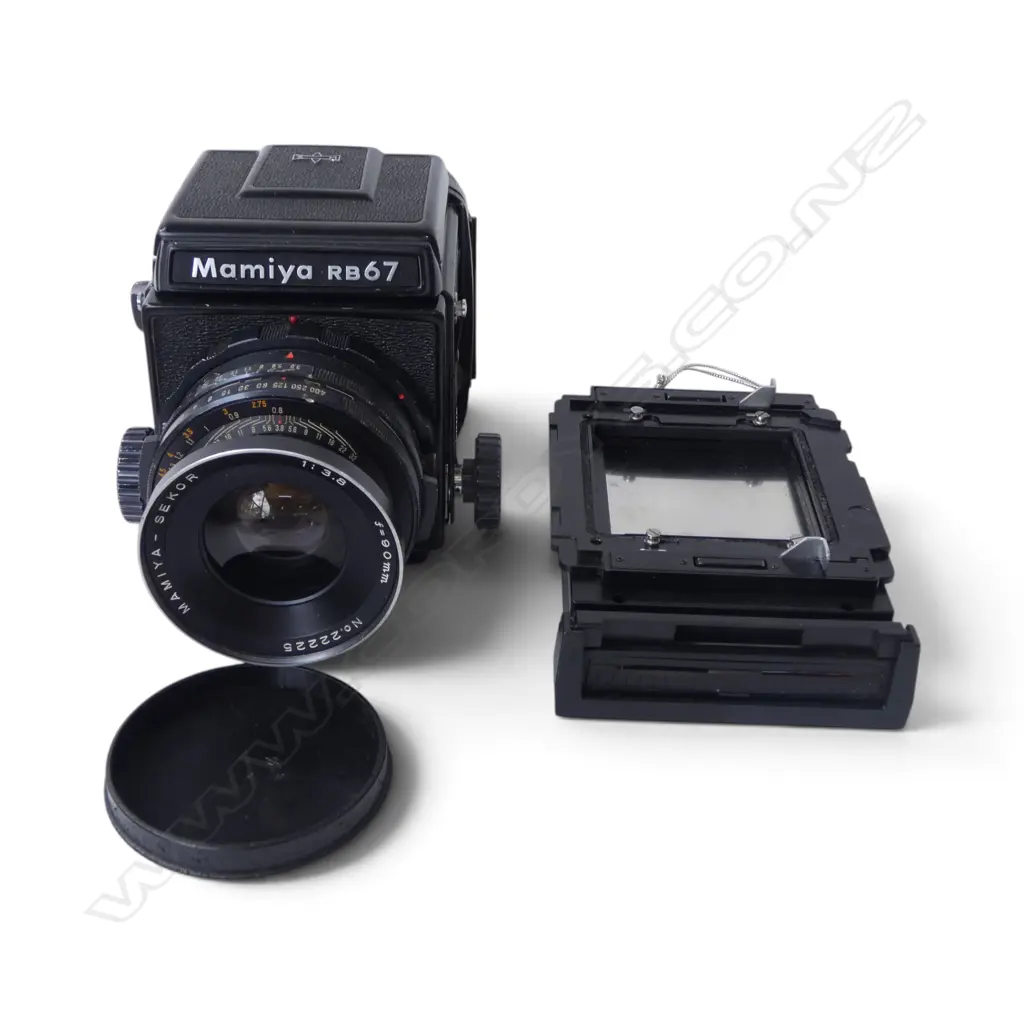VINTAGE MAMIYA RB67 CAMERA + MAMIYA POLAROID FILM BACK in hard case Image 1++