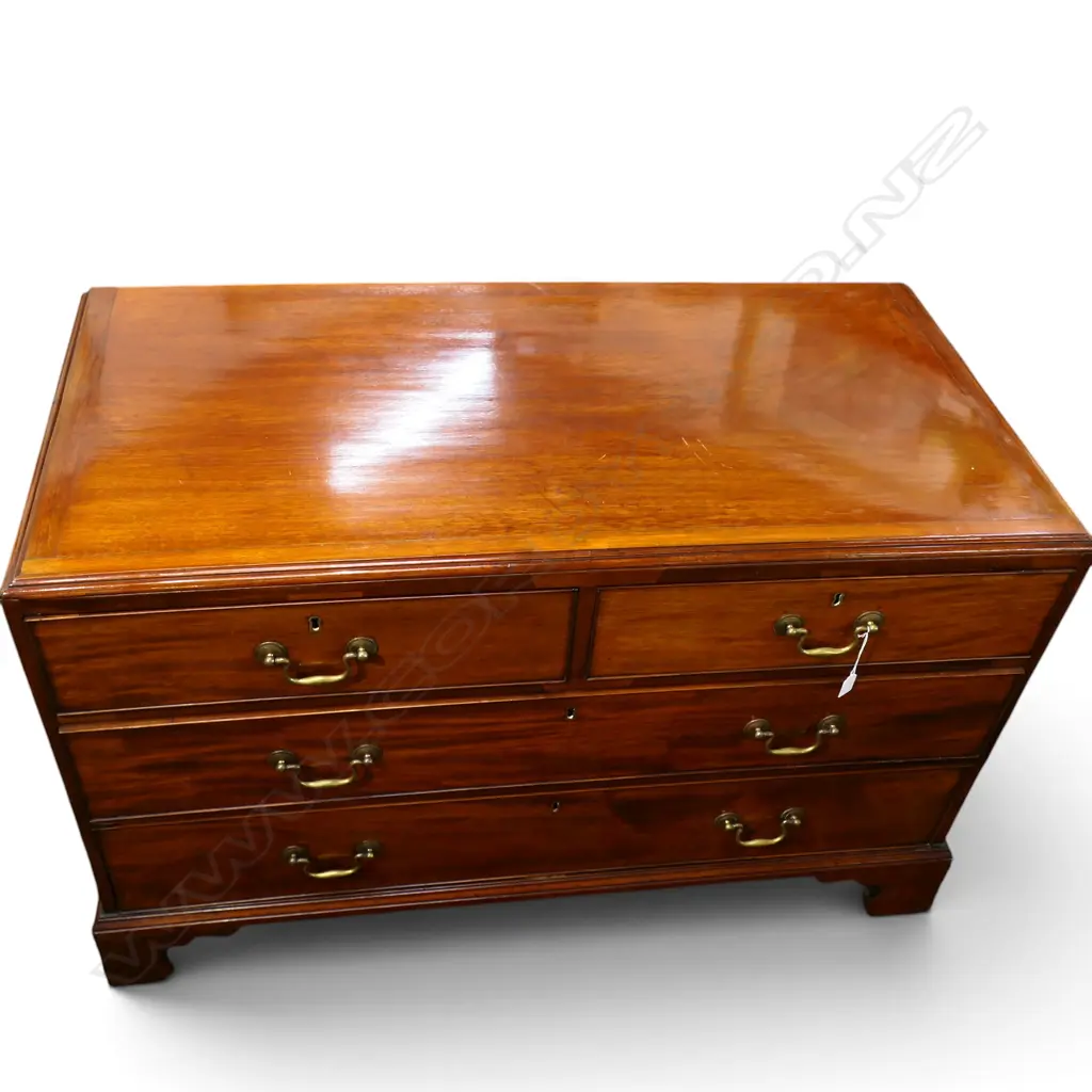 4 DRAWER MAHOGANY CHEST 1250x625x780mm Image 1++