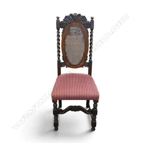 CANE BACK BARLEY TWIST CHAIR 