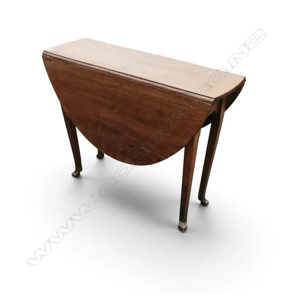 ANTIQUE OAK DROPSIDE TABLE W.900mm Image 1++