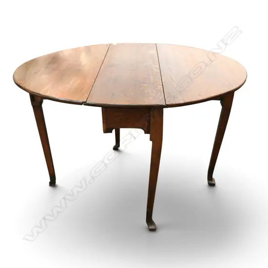 ANTIQUE OAK DROPSIDE TABLE W.900mm