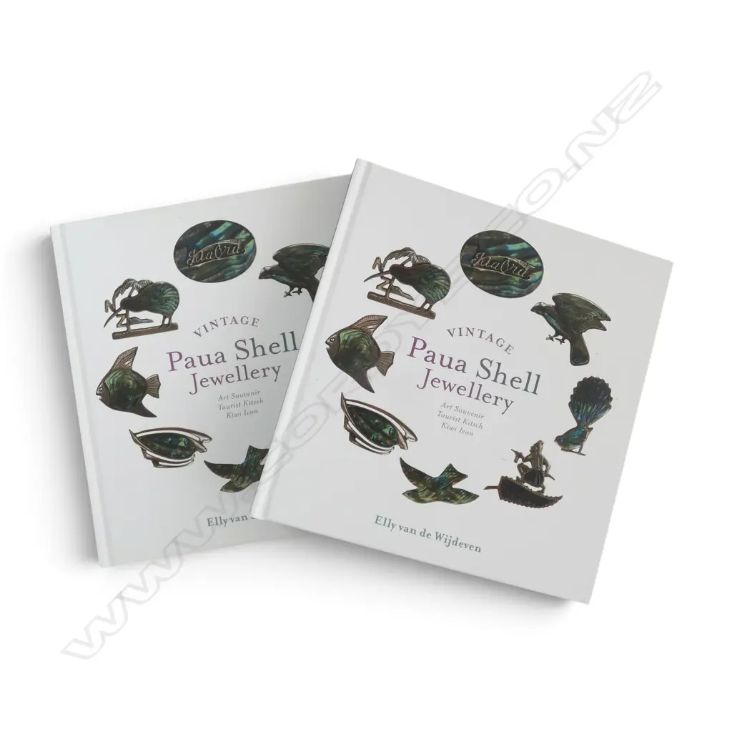 2 COPIES OF 'VINTAGE PAUA SHELL JEWELLERY' BY ELLY VAN DE WIJDEVEN Image 1++