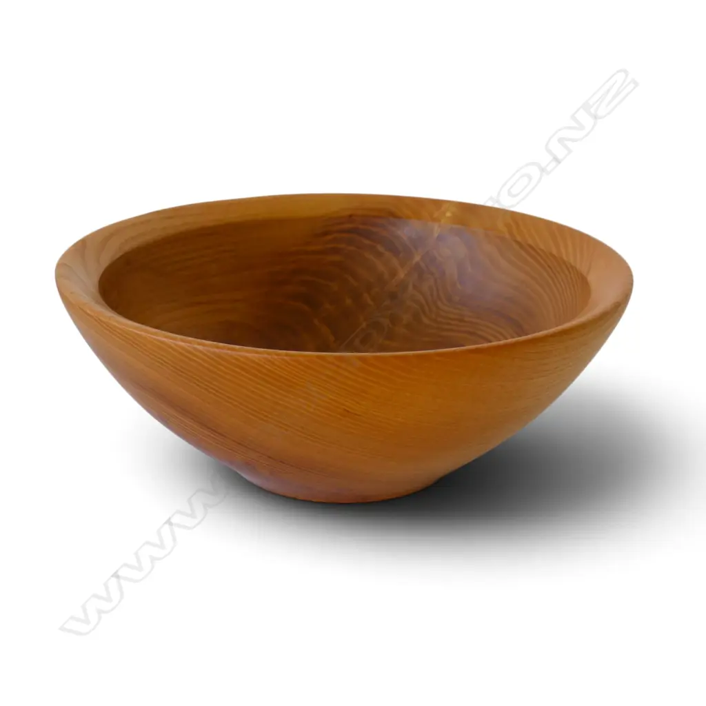 GLENN LUCAS IRISH ASH TURNED WOODEN BOWL 8/9/13 275mm dia Image 1++