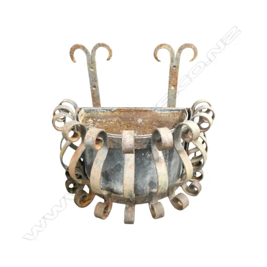 PR WROUGHT IRON METAL PLANTERS H.430mm