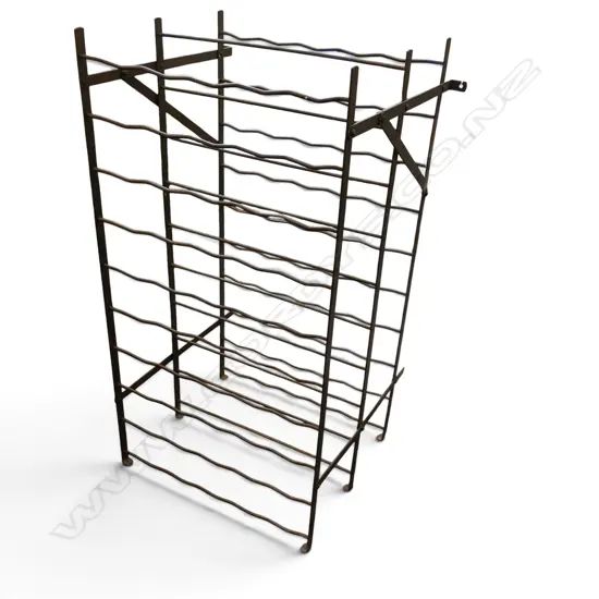 FRENCH METAL WINE RACK 560x490x1040mm