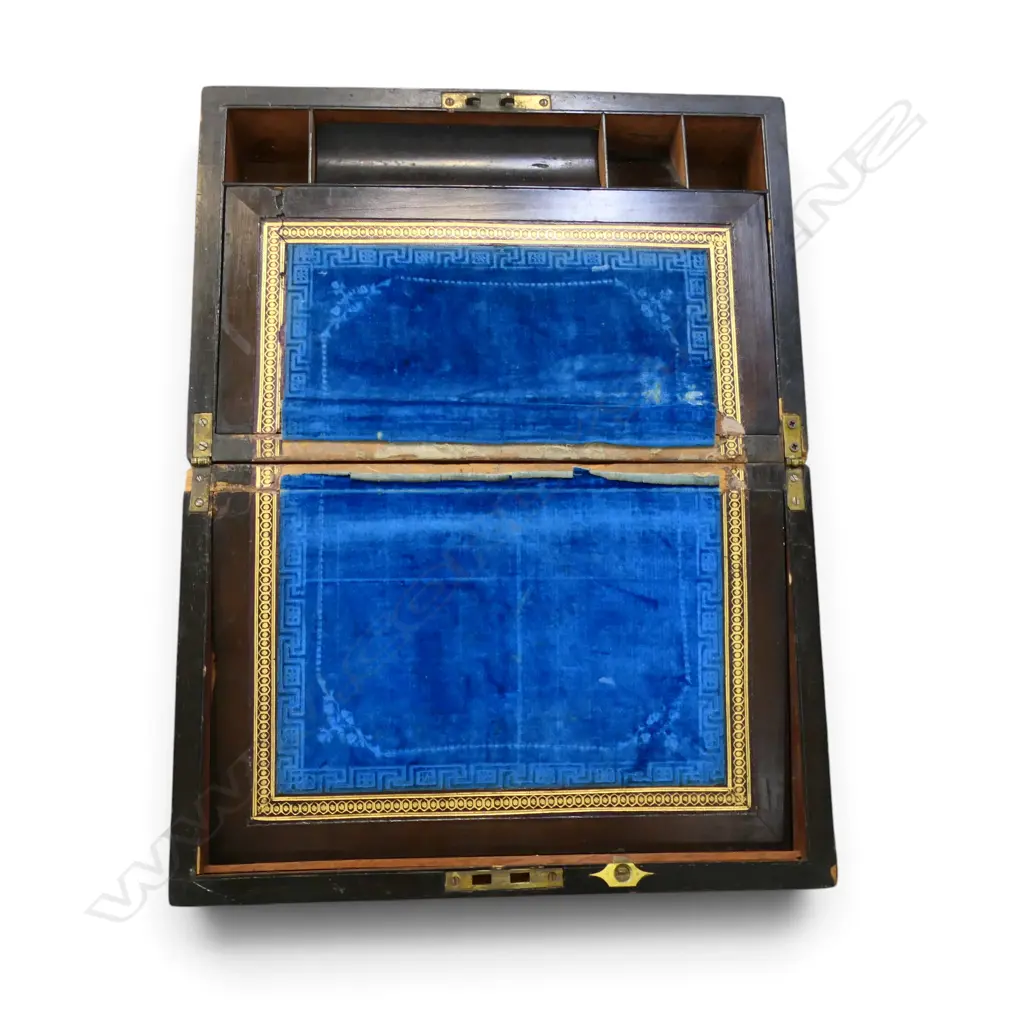 ANTIQUE INLAID WRITING SLOPE W.350mm Image 1++