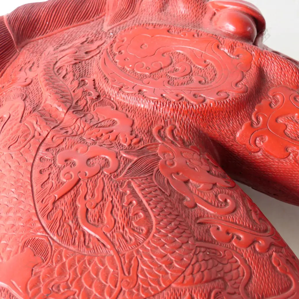 LG RED RESIN HORSE HEAD H.480mm Image 1++