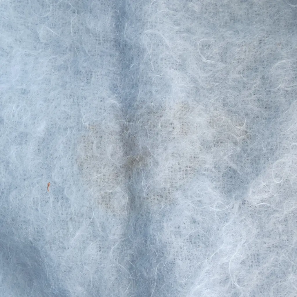 ROYAL MOHAIR PALE BLUE BLANKET  Image 1++